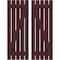 Ekena Millwork Americraft 5-Board (2 Batten) Wood Spaced Board-n-Batten Shutters w/ Z-Bar, ARW102SB519X77WRH, PR ARW102SB519X77WRH - alternate 1